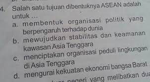 Nabilanafiah6 nabilanafiah6 29.08.2017 ips sekolah dasar +5 poin. Salah Satu Tujuan Dibentuknya Asean Adalah Untuk Brainly Co Id