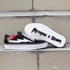 New Pattern Revenge X Storm Unisex Low Top High Top Adult Men Canvas Shoes Laced Up Casual Shoes Woman Gym Sneaker Shoes Navy Shoes Blue Shoes From