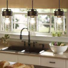 Charleston 13 1/2 wide brushed nickel led pendant light. Industrial Farmhouse Glass Jar Pendant Light Pendant Lighting Kitchen Islan Kitchen Island Lighting Pendant Rustic Kitchen Lighting Farmhouse Kitchen Lighting