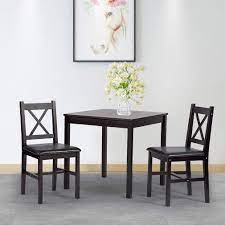 Maybe you would like to learn more about one of these? Buy Bestmassage Dining Kitchen Table Dining Set 3 Piece Wood In Door Square Small Farmhouse Dining Room Table Set Table And Chair For 2 Person Dark Brown In Cheap Price On Alibaba Com