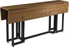 Driness Drop Leaf Console To Dining Table Transitional Dining Tables By Hedgeapple Houzz