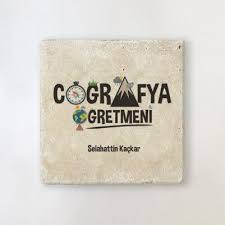 Cografya Ogretmenine Hediye Tas Bardak Altligi Bardak Bardak Altliklari Hediyeler