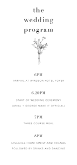 Wedding Programs Customise And Print Online Paperlust