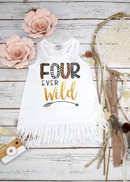 Fourth Birthday Four Ever Wild Girl Birthday Dress 4th Etsy In 2020 Wild Birthday Party Girl Birthday Themes Boho Birthday