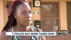 "I don't think I did anything wrong...because you're supposed to put God  first and that's all I was trying to do is tell my kids to put God first.”  , A Phoenix woman is accused of using a Taser