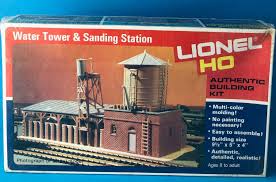 Vintage Lionel Ho Water Tower Sanding Station Authentic Building Kit 5 4552 Complete Sealed Unopened Box Footprint 9 1 2 X 5 X 4 Sea Port Model Works