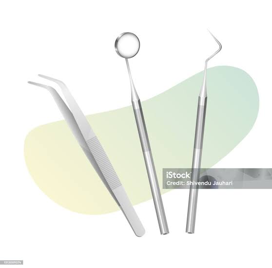 Core diagnostic dental instruments, AI generated