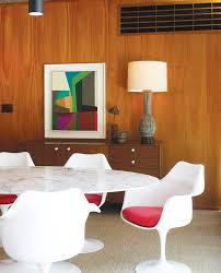 11 wooden ceiling with vibrant orange. 29 Mid Century Modern Dining Room Decor Ideas For Timeless Style