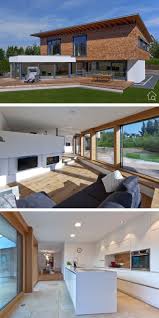 Wer plant und baut mein haus aus holz? Modernes Architektenhaus Mit Pultdach Bauen Haus Design Innen Aussen Modern Mit Holz Glas Fassade Haus Grundriss Haus Design Architektur Haus