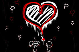 1920x1080 best hd wallpapers of dark, full hd, hdtv, fhd, 1080p desktop backgrounds for pc & mac, laptop, tablet, mobile phone category: Hd Wallpaper Emo Love 3 Heart Black Scene White Cute 3d And Abstract Wallpaper Flare