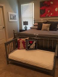 From Toddler Bed To Dog Bed Dog Bedroom Dog House Diy Dog Rooms