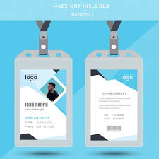 Abstract Identification Or Id Card Design Identity Card Design Employees Card Business Card Design Creative