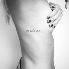 But in most cases, if you really want a rib cage tattoo, you'll just bite the bullet and deal with the pain! To The Sea Tattoo On The Right Side Ribcage