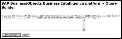 Businessobjects Query Builder Basics Sap Blogs