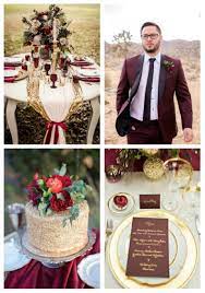 Gold and burgundy wedding invitations. 44 Elegant Burgundy And Gold Wedding Ideas Happywedd Com