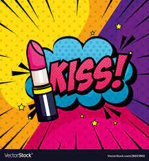 Lipstick And Cloud With Kiss Lettering Pop Art Style Vector Illustration Design Download A Free Preview Or High Qu In 2021 Pop Art Images Pop Art Pop Art Illustration