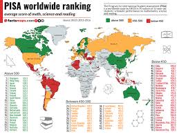 Pisa 2015 Worldwide Ranking Average Score Of Math Science