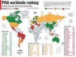 pisa 2015 worldwide ranking average score of math science