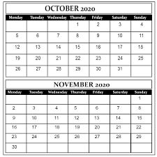Check spelling or type a new query. October And November 2020 Free Printable Calendar