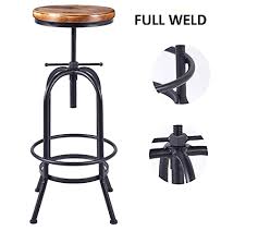 No matter where you place ethan allen barstools and counter stools, you'll always be sitting pretty. 32 Inch Vintage Industrial Bar Stool Metal Wood Swivel Bar Stool Retro Bar Height Stool Counter Height Adjustable Kitchen Stools Set Of 2 Extra Tall Pub Height 26 32 Inch Fully Welded Black 2pcs Pricepulse