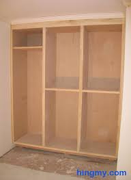1/2″ thick sides, back and floor; Built In Closet Face Frame Construction