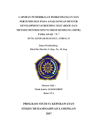 Maybe you would like to learn more about one of these? Doc Laporan Ddtk Ddst Ninda Junita Academia Edu