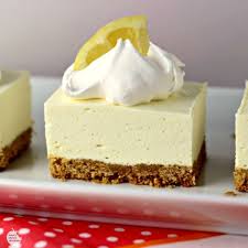 No Bake Lemon Cheesecake Squares No Bake Lemon Cheesecake Desserts Lemon Desserts