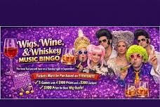Wigs, Wine, and Whiskey Music Bingo