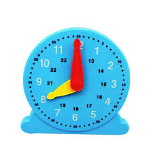 If you need to tell time on an analog clock, remember that the short and thick hand tells the hour, but the long and slightly thinner hand tells the minute. Time Toy Plastic Clock Teach Kids How To Tell Time Clocks Buy Educational Toys 24hr Plastic Teaching Aid Clock Manipulative Toy Clock Hour Hand Minute Hand Interlokced Plastic Blue Moon Sun Clock