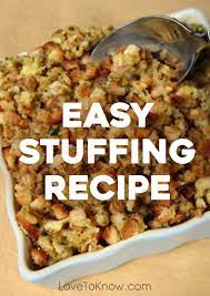 Turkey Stuffing Recipe Variations Lovetoknow Recipe Stove Top Stuffing Recipes Easy Stuffing Recipe Stuffing Recipes