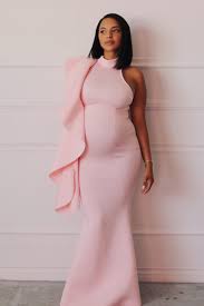 Not only do they appear elegant and chic, but they can also be incredibly comfortable. Luxury Maternity Gowns Pink Baby Shower Dress Pregnant Bridesmaid Chic Bump Club