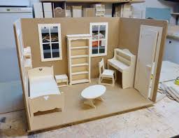 Dollhouse Scene Pour Poupees 1 6eme Maison De Poupee Maison En Carton Meuble Maison