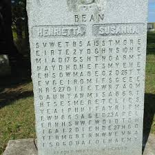 Trick questions are not just beneficial, but fun too! Bean Puzzle Tombstone Wellesley Ontario Atlas Obscura