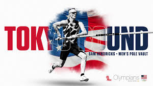 Sam kendricks, a world champion pole vaulter who garnered national attention at the 2016 olympics when he stopped midstride and dropped his pole when he heard the national anthem being played. 2b Rq36jt4pahm