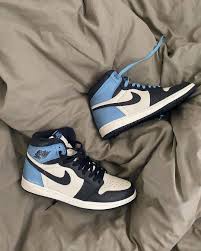 Jordan Air Jordan 1 Retro High Og Obsidian University Blue Farfetch In 2020 Jordan Shoes Girls Sneakers Fashion Jordan 1 Blue