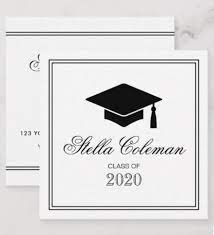 Elegant Graduate Graduation Name Card Zazzle Com Name Cards Standard Business Card Size Graduation