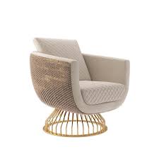 Shop ebay for great deals on metal chairs. Cream Colored Armchair With Gold Colored Metal Legs Woiss Home