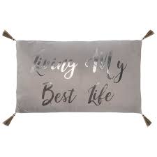 Part of living life to the fullest is taking care of your body. Living My Best Life Cushion