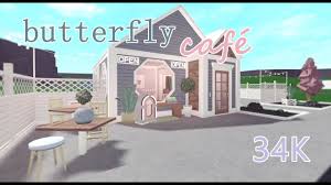 Cafe grande roblox bloxburg cafe sign png image transparent png. Bloxburg Mini Butterfly Cafe 34k Speed Build Youtube