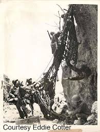 Leigh willoughby in the pacific during world war ii. Desmond Doss Tco A Rare Photo Of Hacksaw Ridge Cargo Net Originally Used To Board The Landing Craft From The Ship Was Secured To The Ridge By 3 Volunteers Including Doss