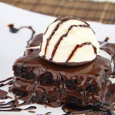 Chocolate On Instagram Stacked Double Chocolate Fudge Brownies With Hot Fudge Sauce And Flourless Chocolate Cake Recipe Boozy Desserts Fudge Brownie Recipe
