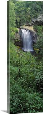Observe looking glass from a viewing area at the top of the stairs. Waterfall In A Forest Looking Glass Falls Wall Art Canvas Prints Framed Prints Wall Peels Great Big Canvas