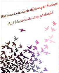 Birds Of A Feather Song Original Who Knows Who Wrote That Song Of Summer That Blackbirds Sing At Dusk Sunset Kate Bush Quote L Bird Silhouette Art Black Bird Tattoo Bird Silhouette Tattoos