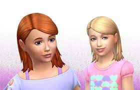 Mystufforigin Medium Tucked Hair For Girls Sims 4 Hairs Sims Hair Sims 4 Sims