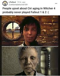 Also people upset about Ciri being the protagonist in 4 never actually  played 3.