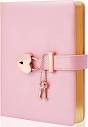 Amazon.com : CAGIE Lock Diary for Girls with 2 Keys, Diary with ...