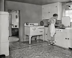Washington D C 1936 Dept Of Interior Exhibit Kitchen At All Electric Farm An Early Manifestation Of Kitchen Rugs Sink Vintage Kitchen Vintage House