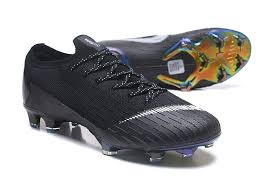 Black And White Soccer Cleats Nike Mercurial Vapor Xii Elite Fg Firm Ground Cleats Black White Soccer Boots Football Boots Football Shoes