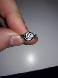 Black Diamond And Blue Sapphire Engagement Rings Vera Wang Wedding Ring With Blue Sapphire In 2020 Sapphire Engagement Ring Blue Vera Wang Wedding Rings Mens Wedding Rings Black