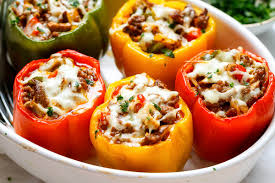 Cheese Steak Stuffed Peppers Recipe Keto Low Carb Eatwell101